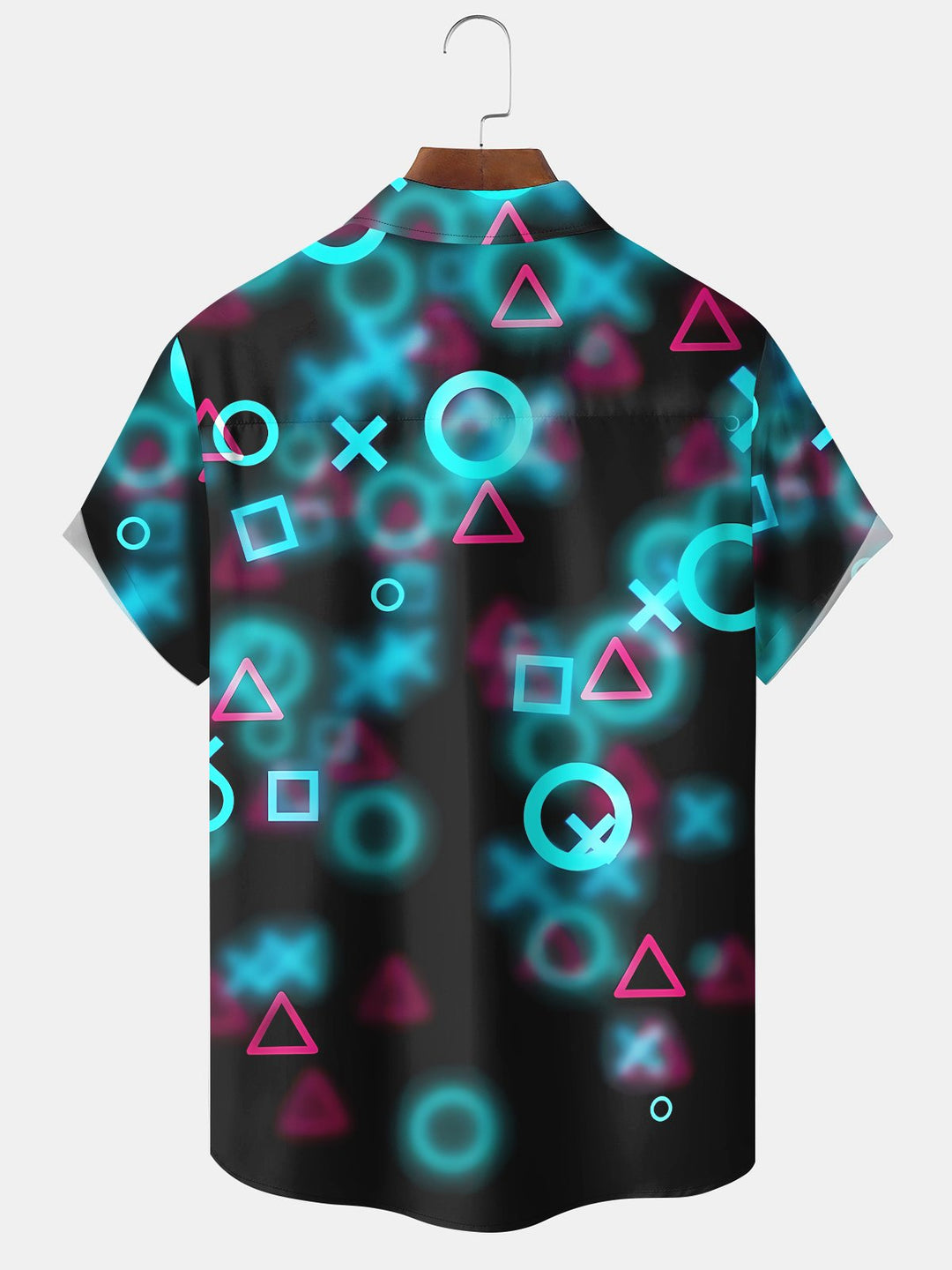 Alohadaddy Vintage Geometric 3D Gradient Space Movie Hawaiian Shirt