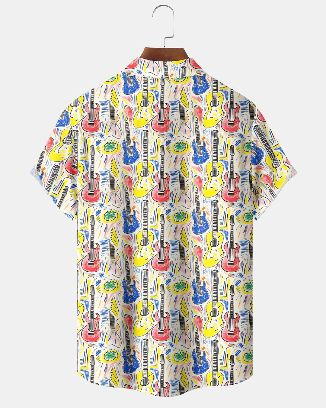 Alohadaddy® Abstract Retro Art Guitar Music Men&