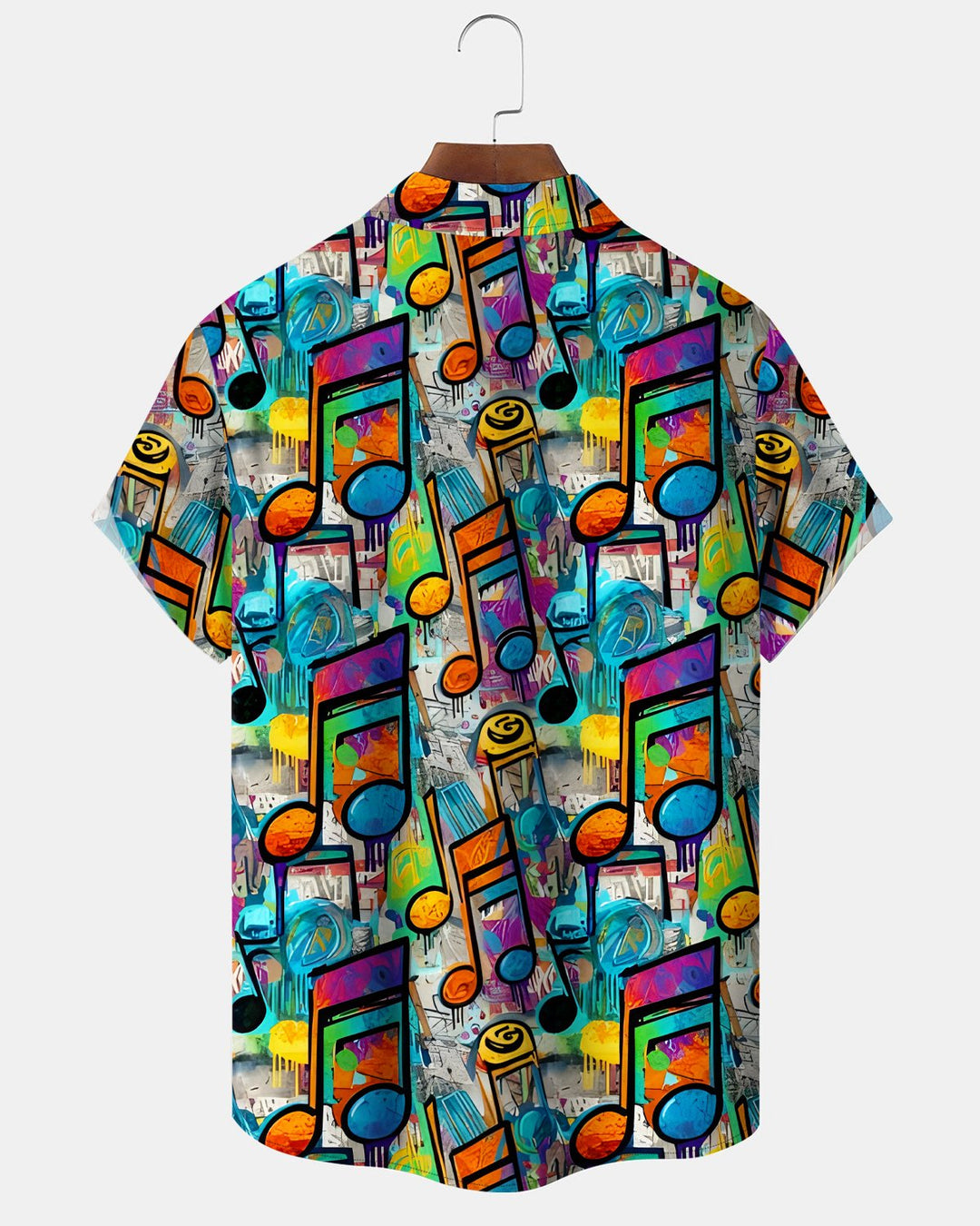 Alohadaddy® Abstract Musical Notes Retro Gradient Art Shirt