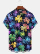 Alohadaddy Saint Patrick‘s Day Shamrock Chest Pocket Casual Shirt
