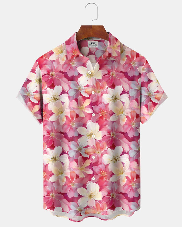 Alohadaddy® Hawaiian Tropical Hibiscus Flower Aloha Men&
