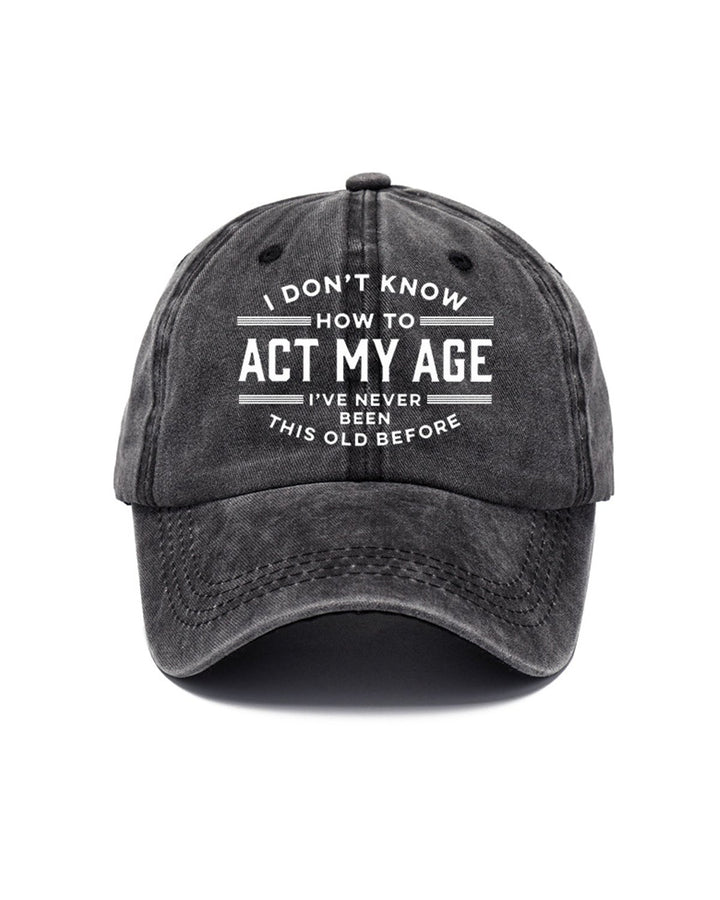 Alohadaddy® Retro Letter Slogan Baseball Cap