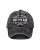 Alohadaddy® Retro Letter Slogan Baseball Cap