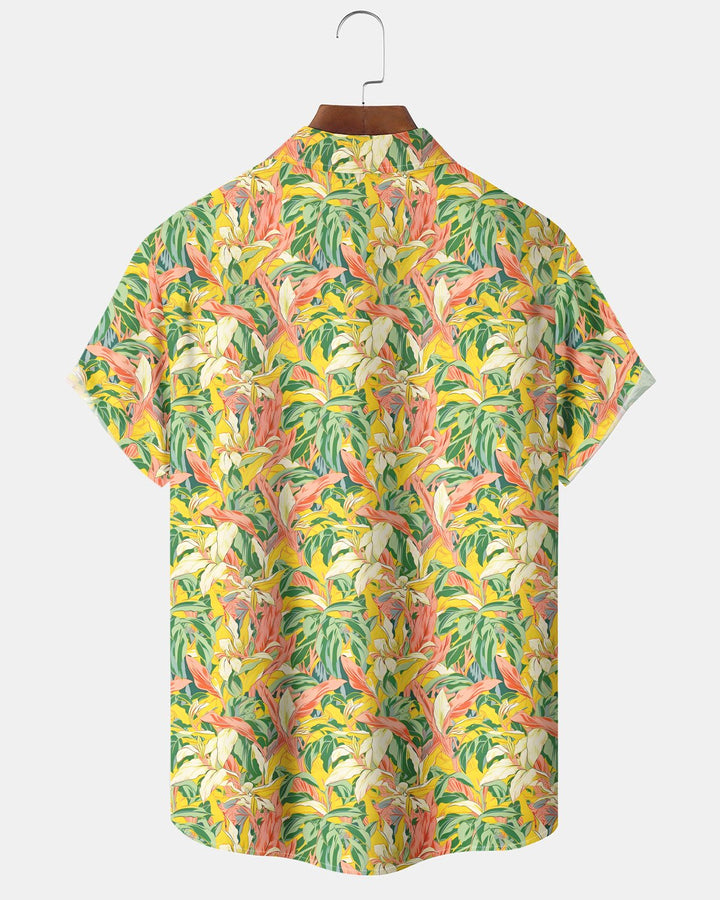 Alohadaddy® Beach Vacation Tropical Floral Hawaiian Men&