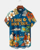 Alohadaddy® Retro Classic Movie Hawaiian Floral Print Men's Shirt