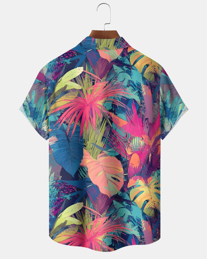 Alohadaddy® Beach Vacation Tropical Floral Hawaiian Men&