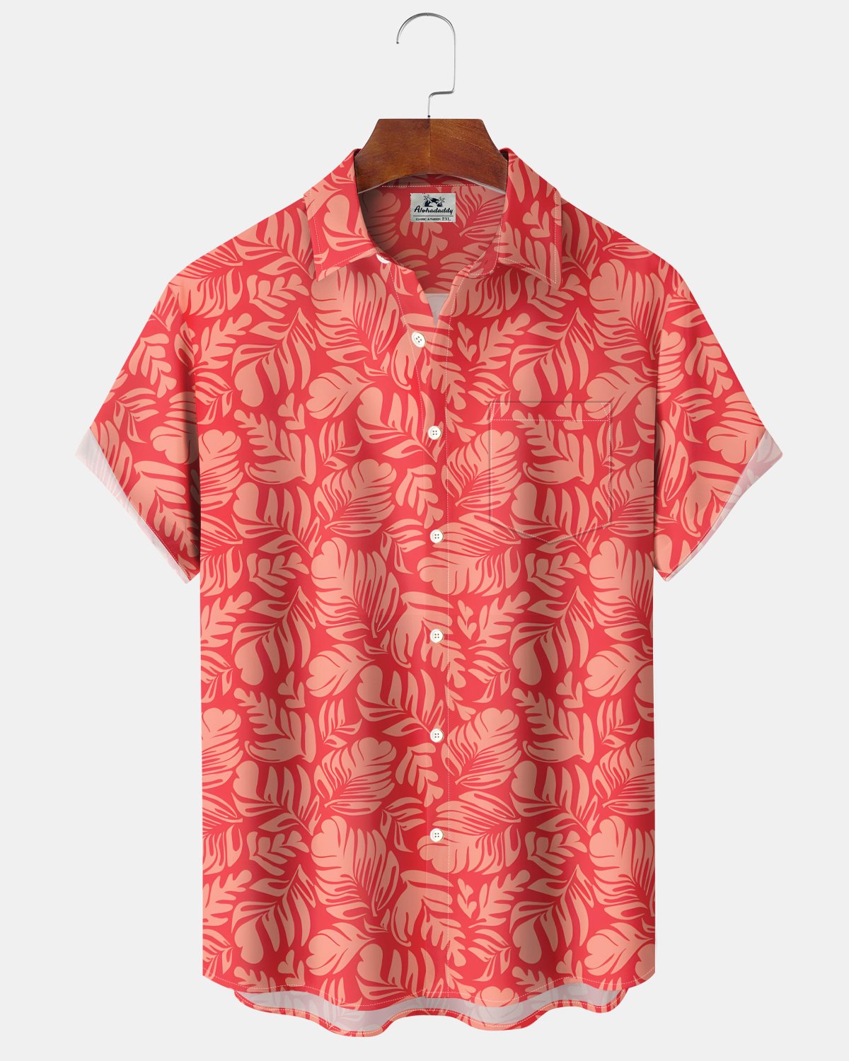 Alohadaddy® Beach Vacation Tropical Floral Hawaiian Men's Shirt