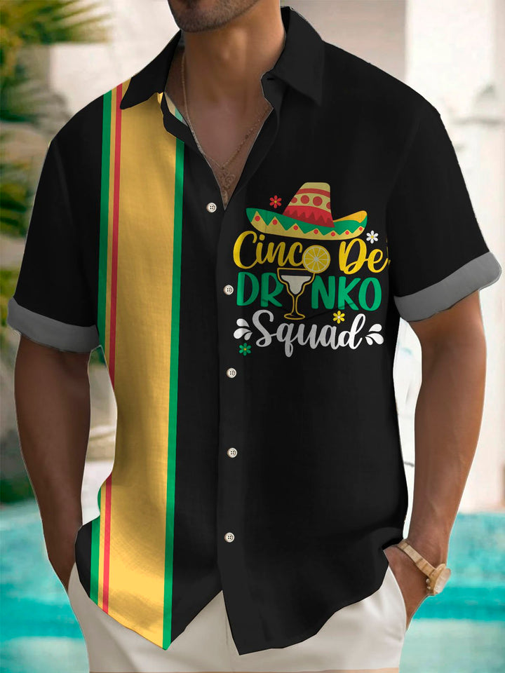 Alohadaddy Holiday Cinco de Mayo Cocktail Tequila Print Men&