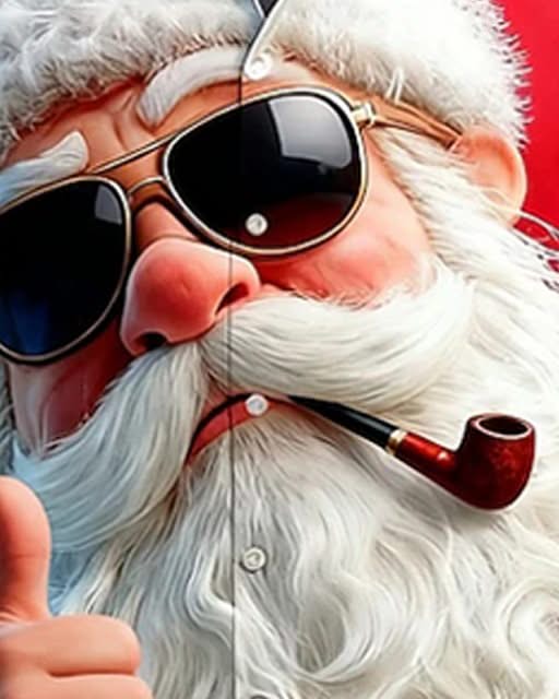 Alohadaddy® Christmas Santa Claus Print Men&