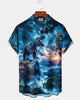 Alohadaddy® Vacation Hawaii Jungle Retro Dinosaur Men's Shirt