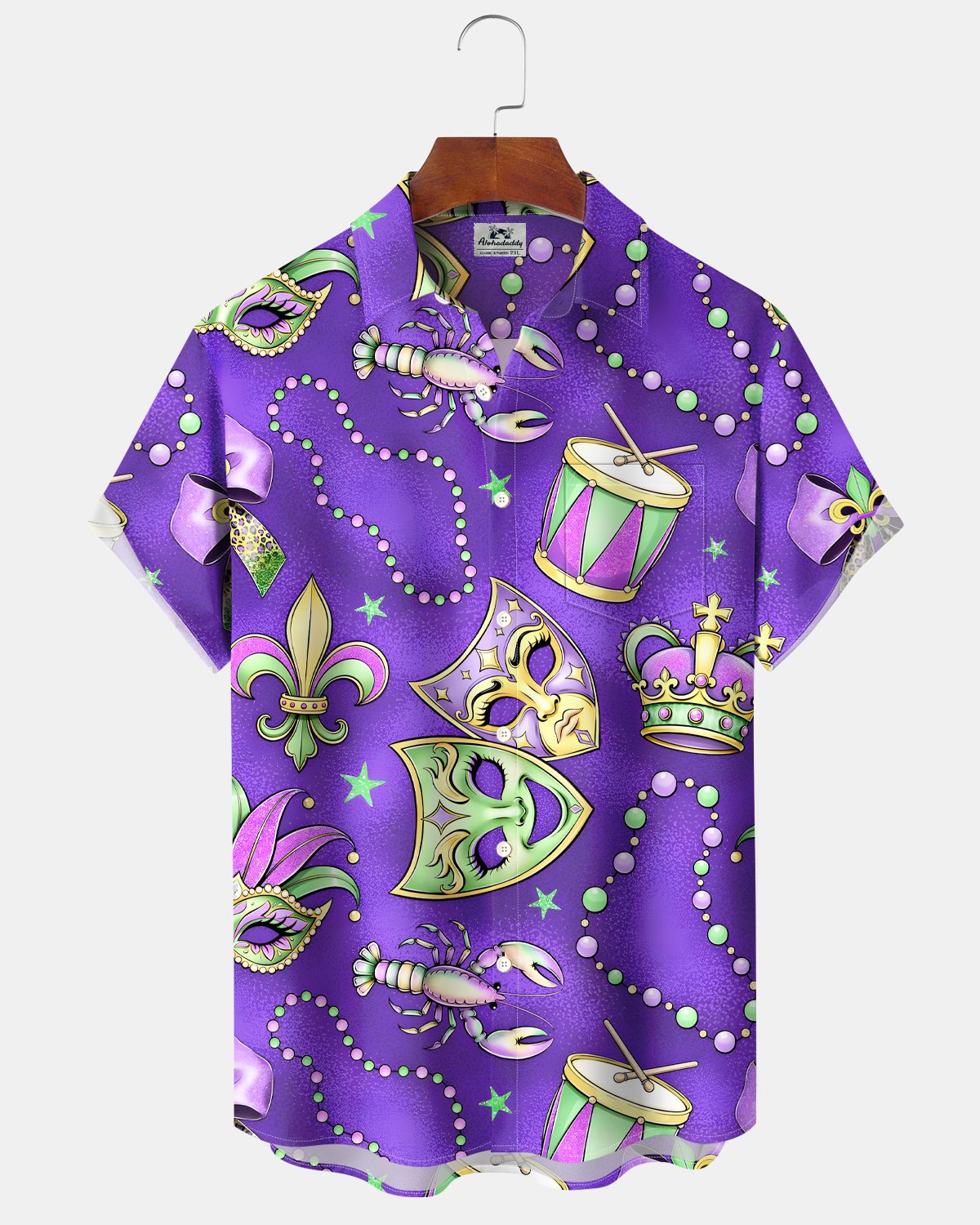 Alohadaddy® Mask Carnival Festival Music Party Men's Shirt