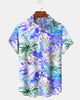 Alohadaddy® Hawaiian Floral Tropical Plant Leaf Gradient Color Vacation Shirt