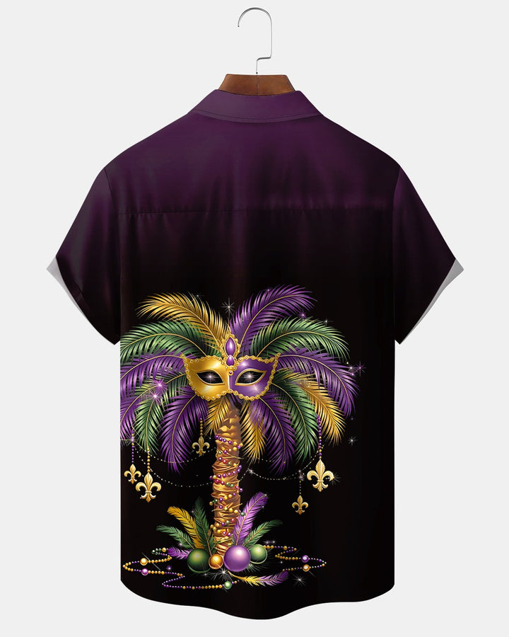 Alohadaddy® Holiday Carnival Hawaiian Beach Coconut Tree Shirt