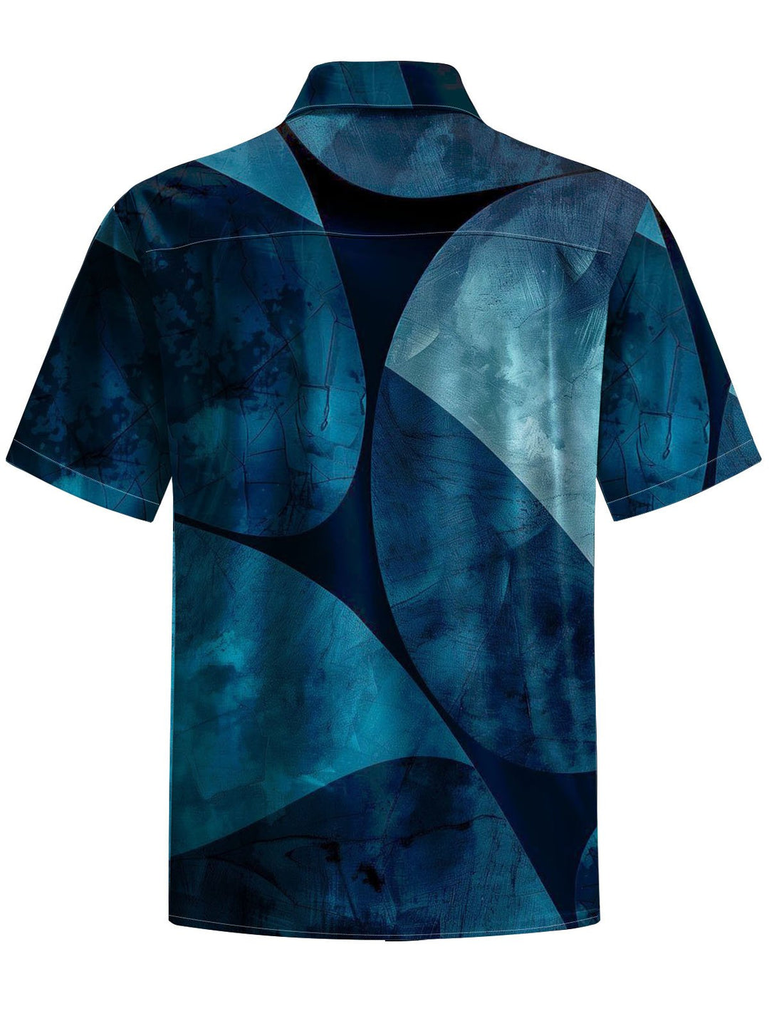 Alohadaddy® Casual Geometric Vintage Print Chest Pocket Men&