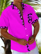 Alohadaddy® Casual Skull Contrast Art Print Moisture Wicking Mens Short Sleeve Shirt Big & Tall