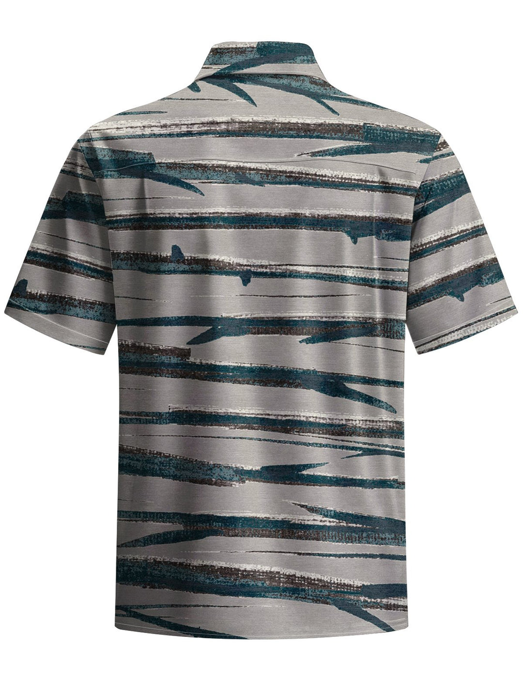 Alohadaddy® Vintage Stripe Art Print Chest Pocket Men&