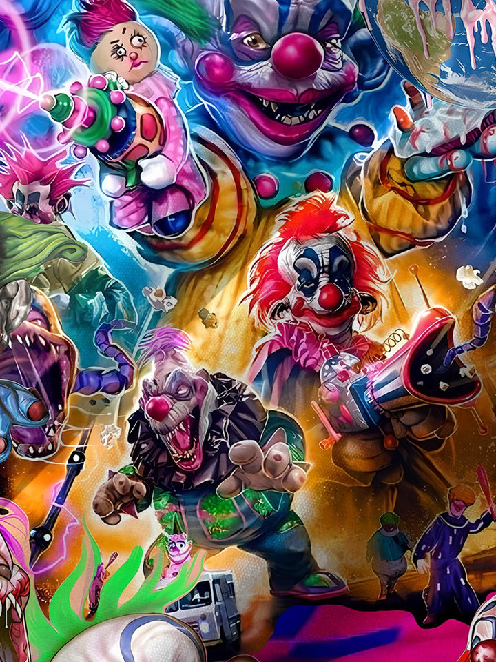 Alohadaddy® Halloween Killer Clown Art Print Stretch Men&