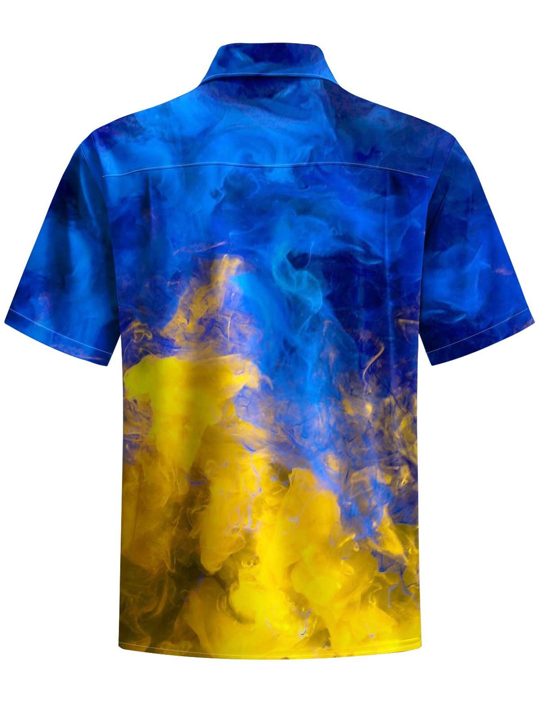 Alohadaddy® Vintage Ombre Art Print Chest Pocket Stretch Men&