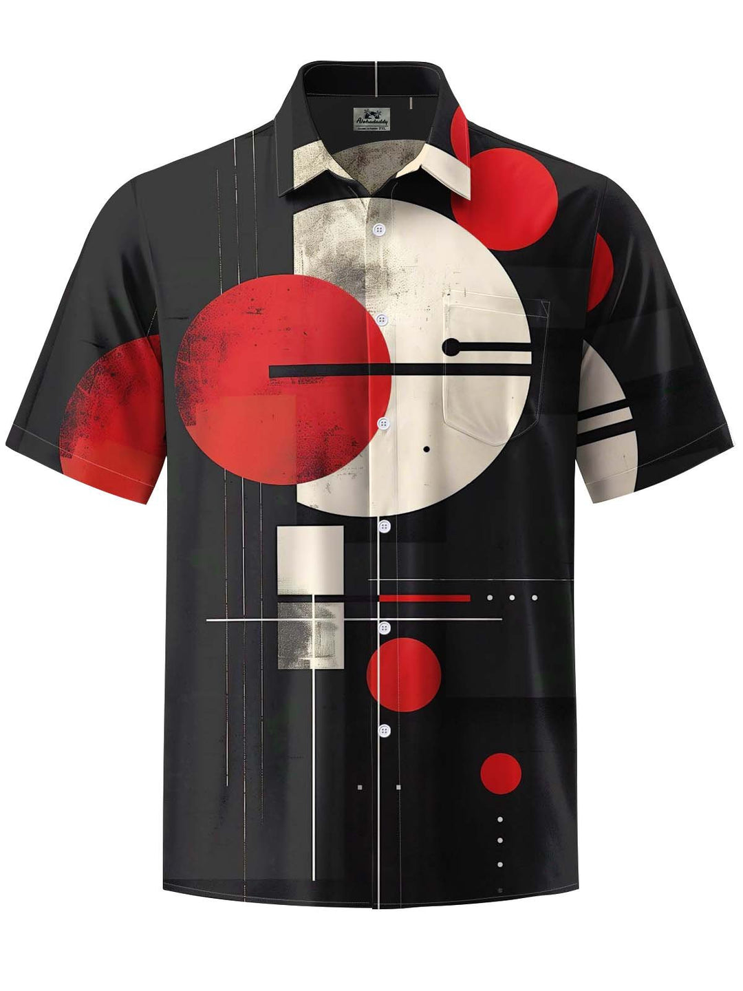 Alohadaddy® Vintage Geometric Art Print Pocket Stretch Men&
