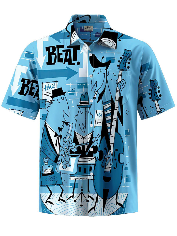 Alohadaddy® Casual Jazz Performance Printed Art Stretch Pocket Men&
