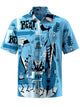 Alohadaddy® Casual Jazz Performance Printed Art Stretch Pocket Men's Short Sleeve Shirt Big & Tall