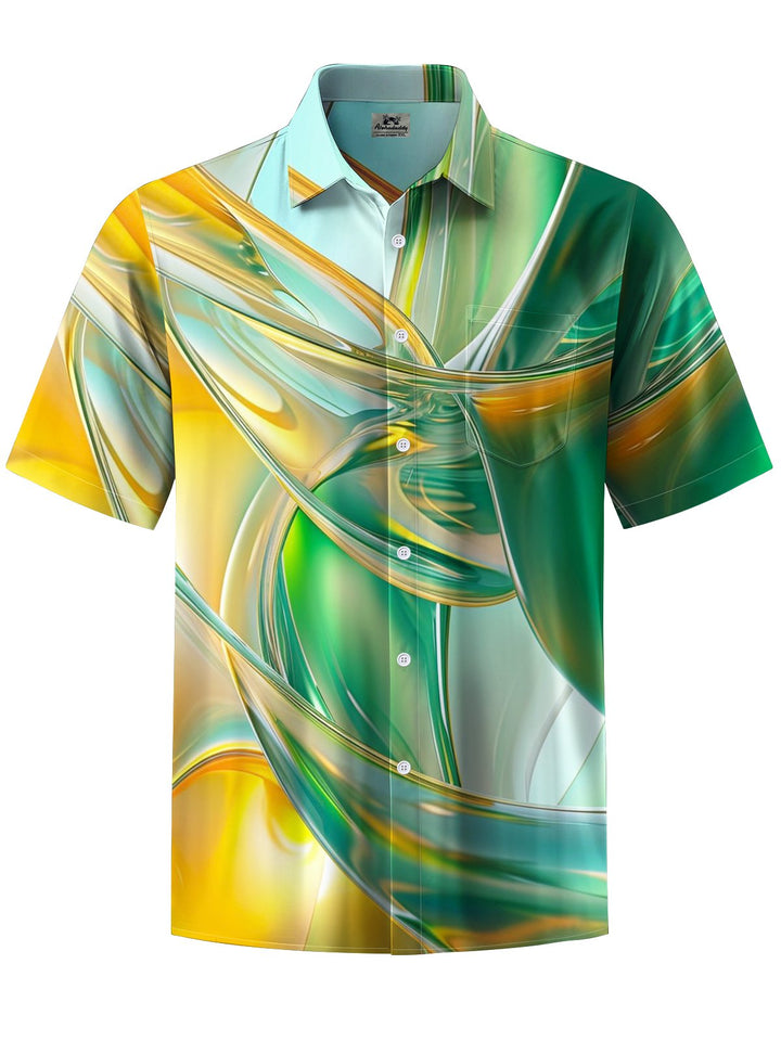 Alohadaddy® Casual Abstract Print Art Pocket Stretch Men&
