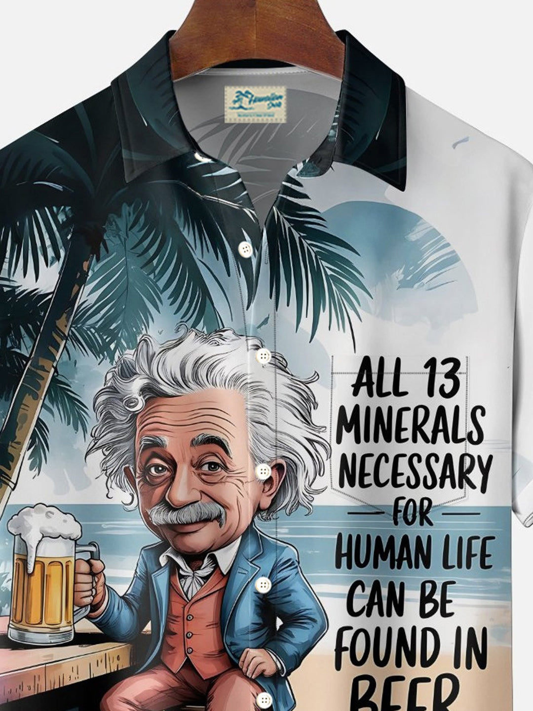 Alohadaddy® Vintage Beer Old Man Print Men&