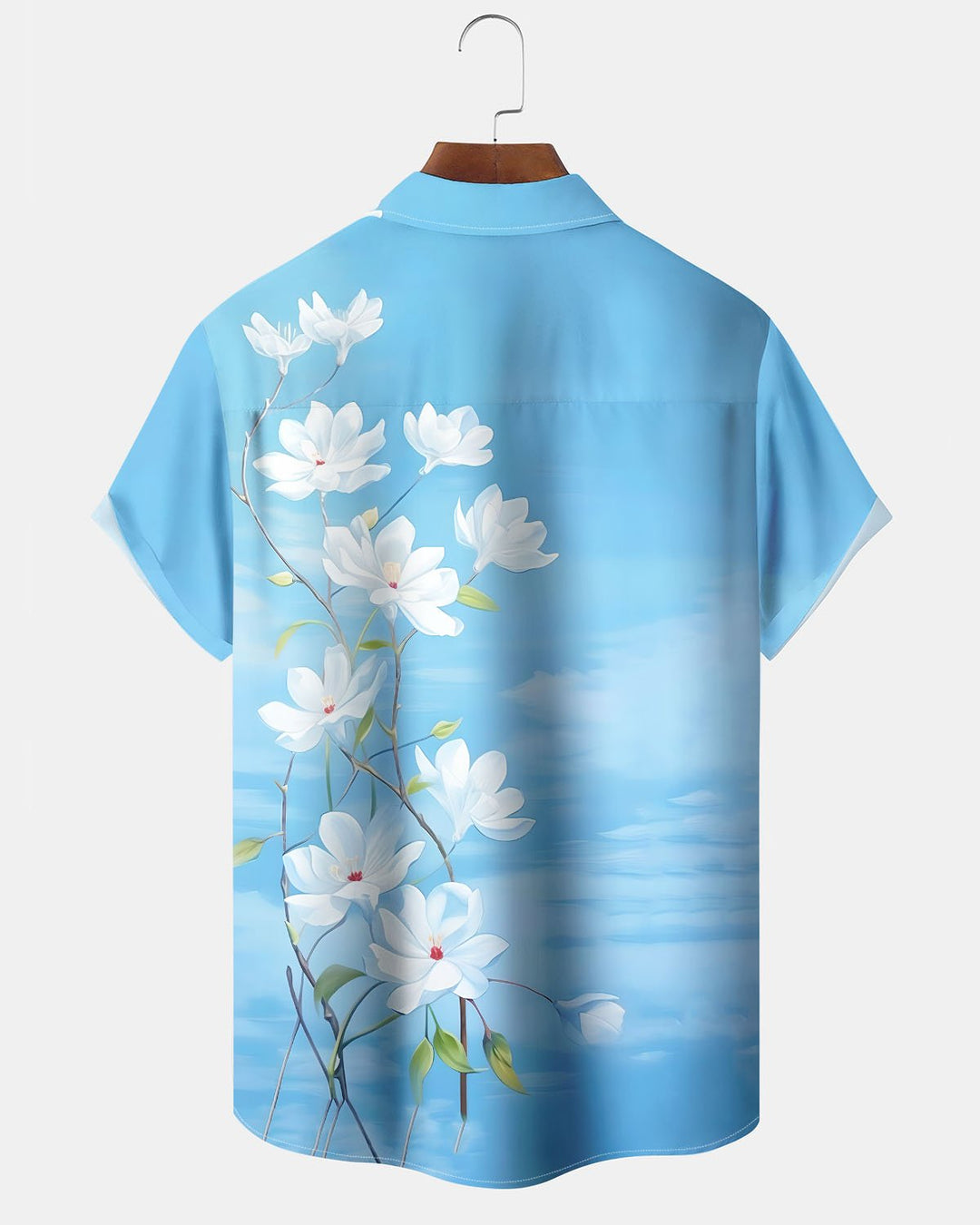Alohadaddy® Casual Floral Cloud Print Art Button Pocket Cardigan Men&