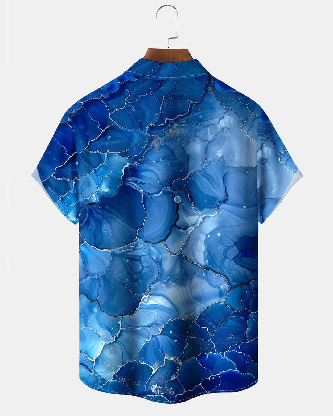 Alohadaddy® Casual Gradient Print Art Button Pocket Cardigan Men&