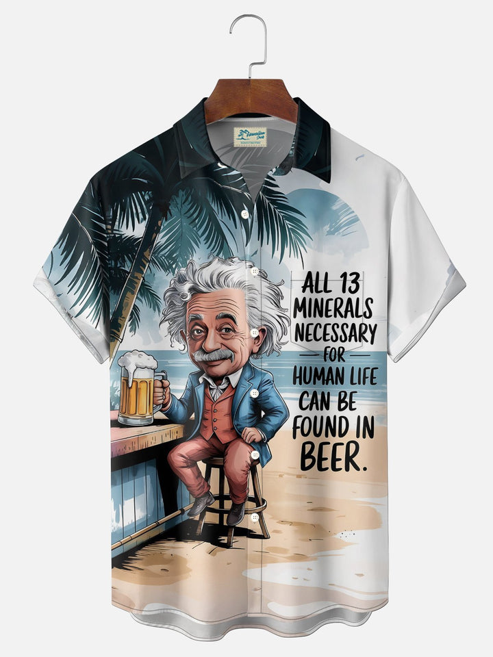Alohadaddy® Vintage Beer Old Man Print Men&