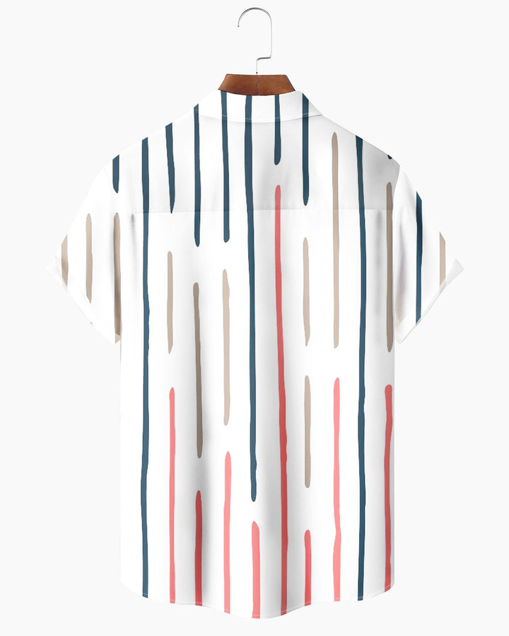 Alohadaddy® Basic Striped Print Men&