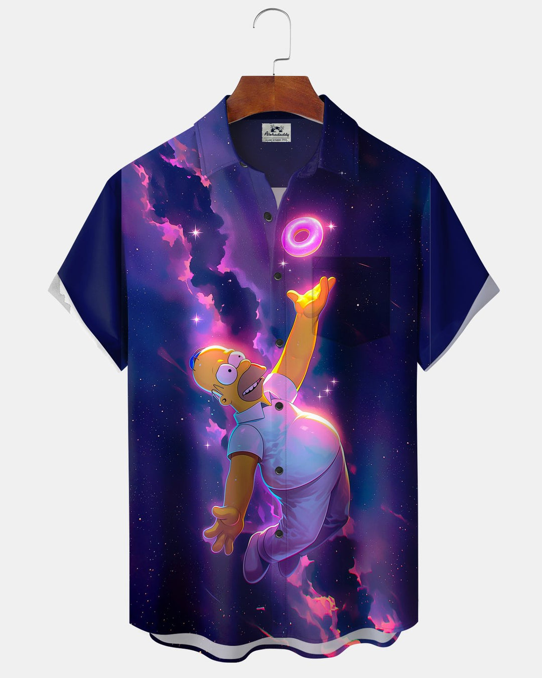 Alohadaddy® Casual Space Star Portrait Print Men&
