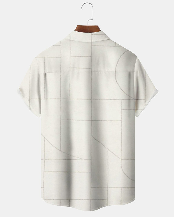 Alohadaddy® Basic Casual Striped Print Men&