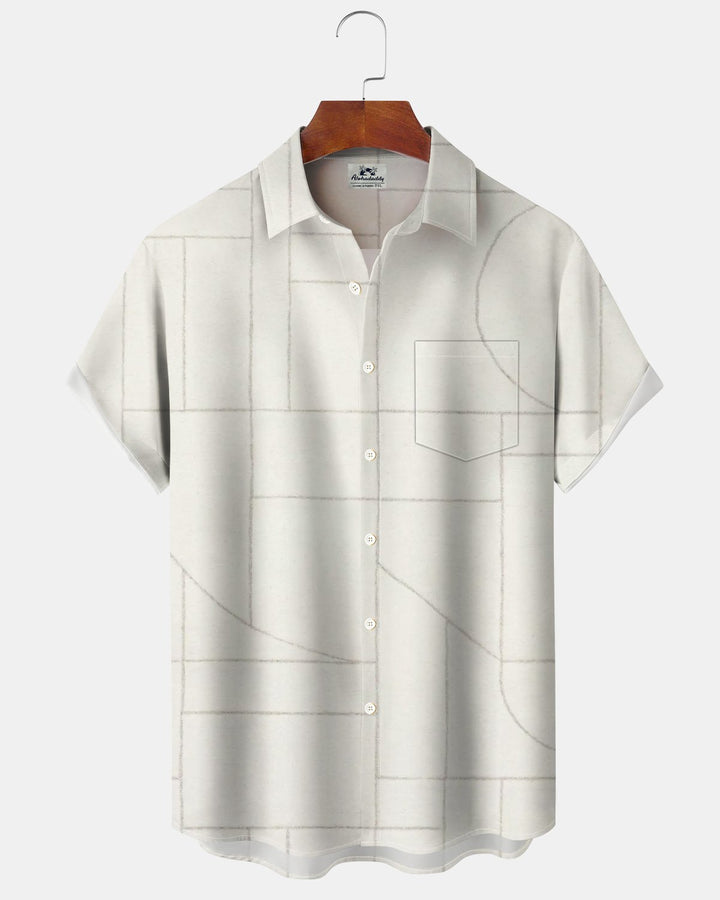 Alohadaddy® Basic Casual Striped Print Men&