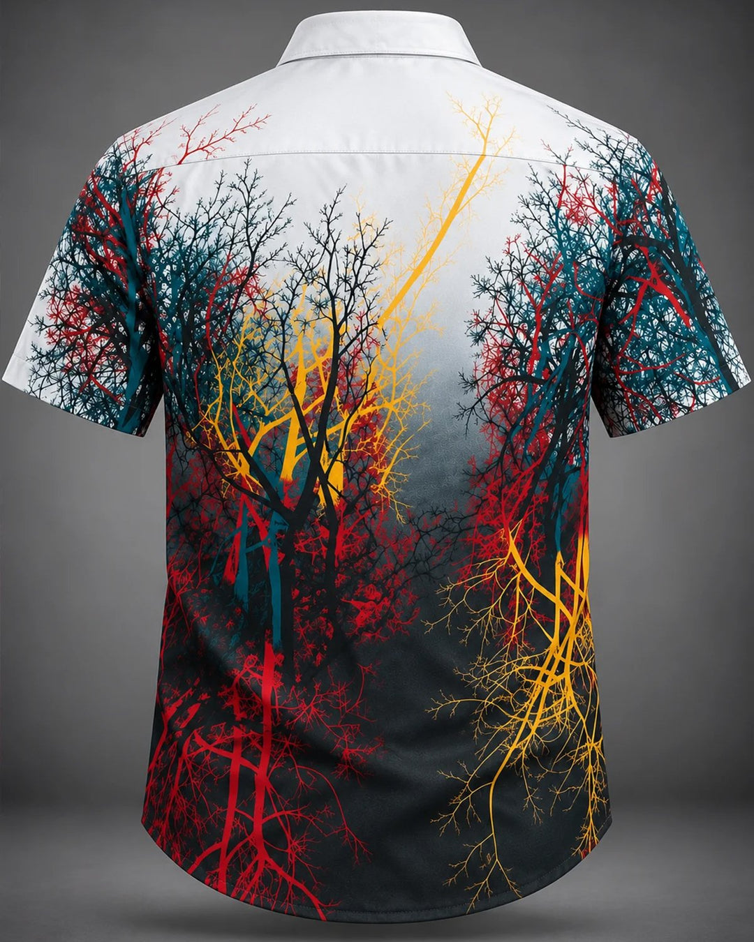 Alohadaddy® Casual Abstract Art Tree Branch Graffiti Print Men&