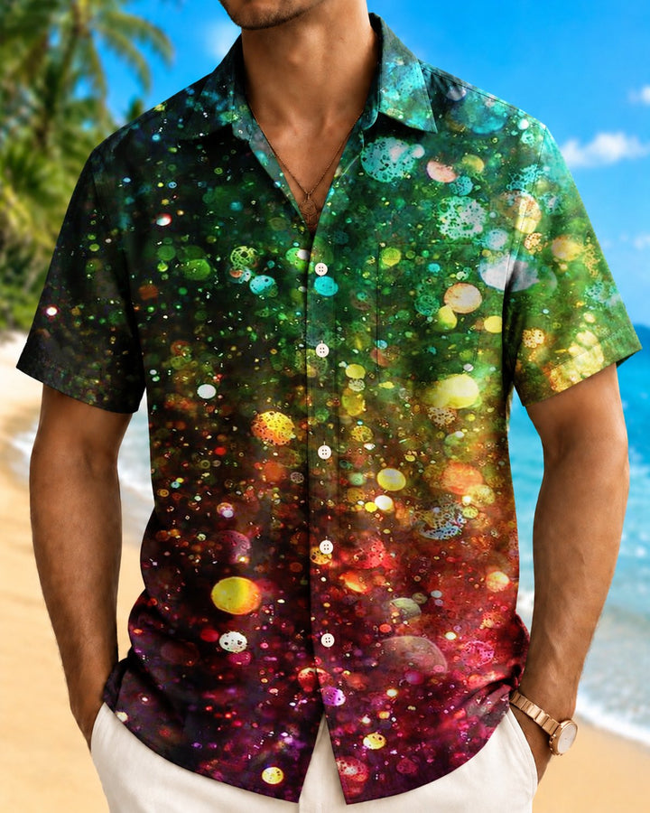 Alohadaddy® Casual Abstract Gradient Scale Print Men&