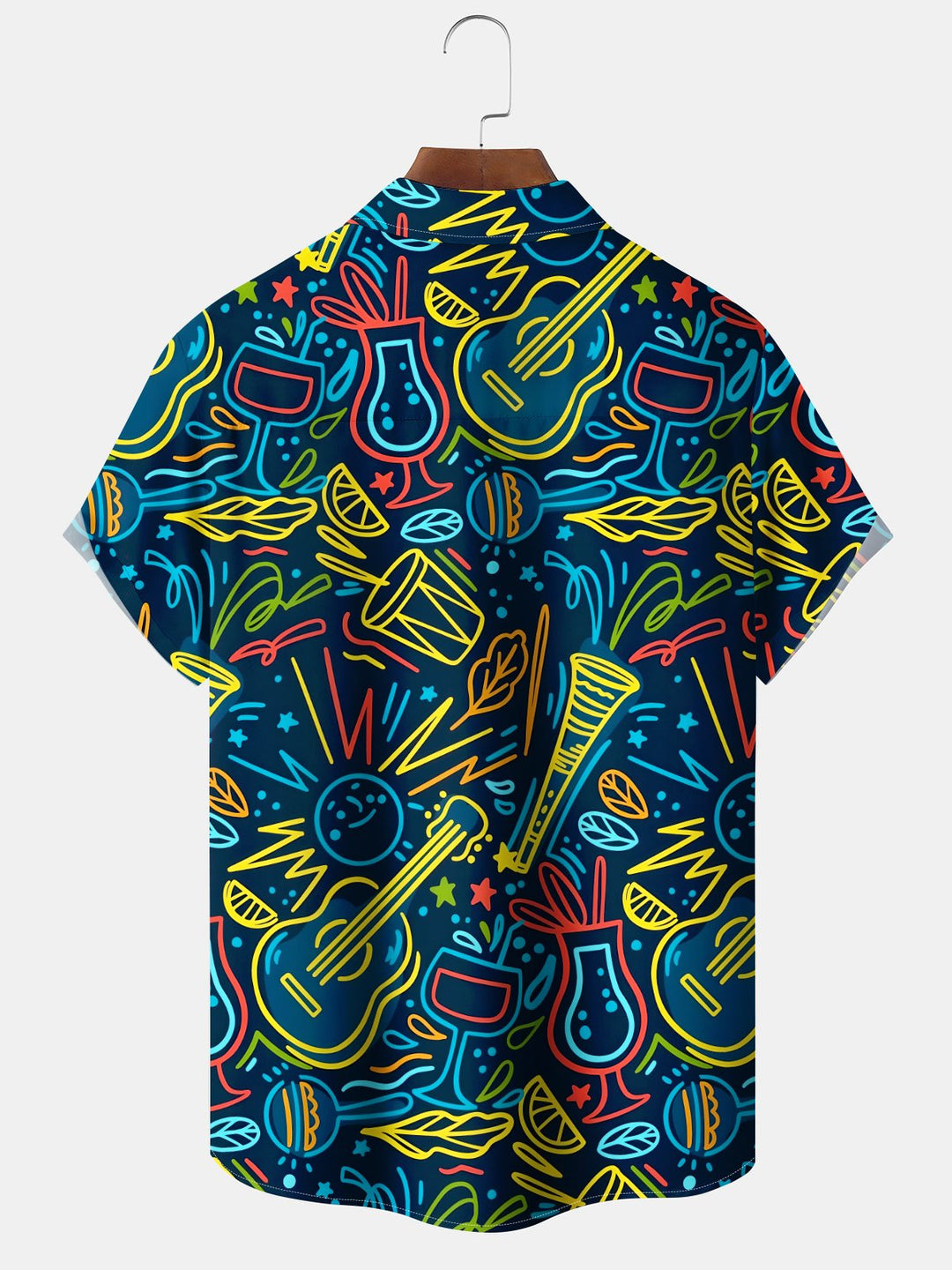 Alohadaddy® Casual Graffiti Print Art Pocket Stretch Big &amp; Tall Men&