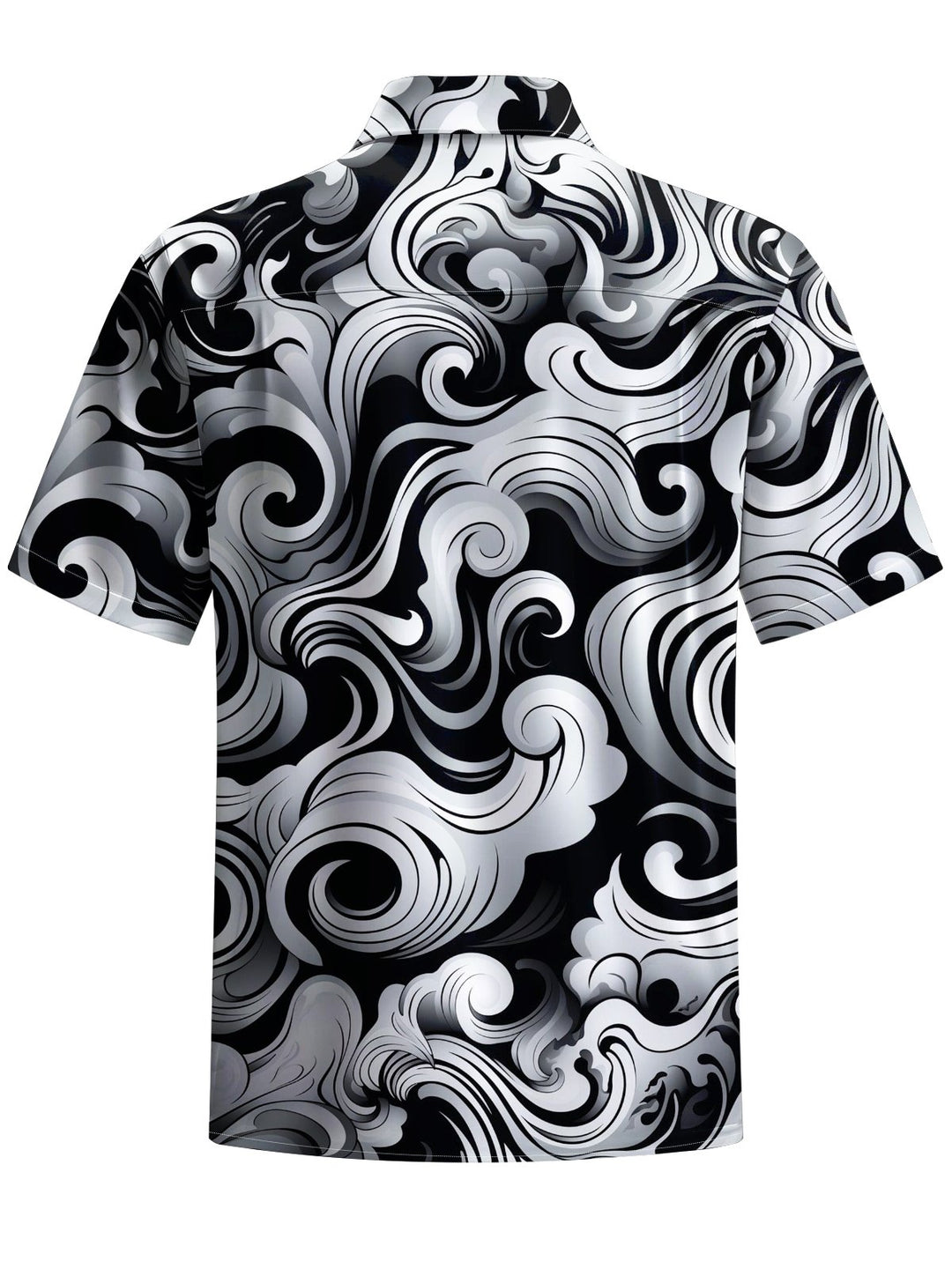 Alohadaddy® Hawaiian Geometric Art Print Chest Pocket Men&