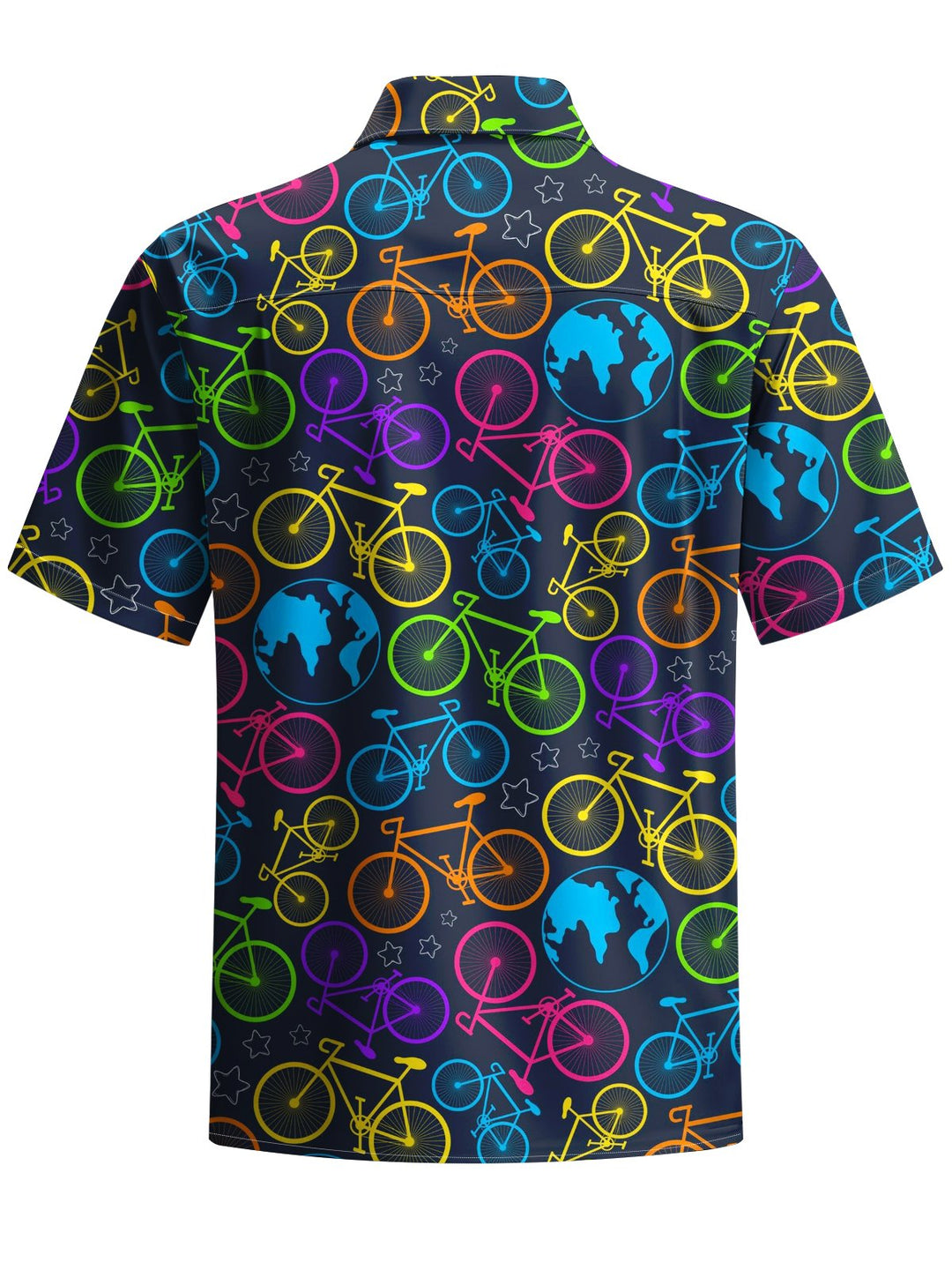 Alohadaddy® Casual Sport Bike Printed Art Chest Pocket Men&