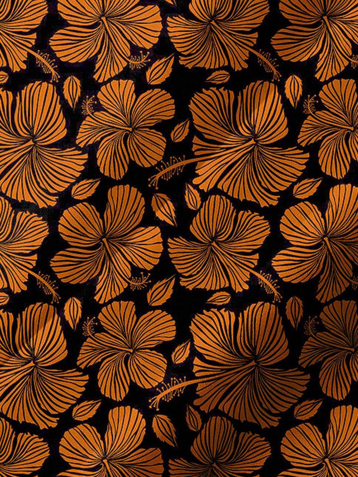 Alohadaddy® Vintage Hibiscus Flower Art Print Chest Pocket Men&
