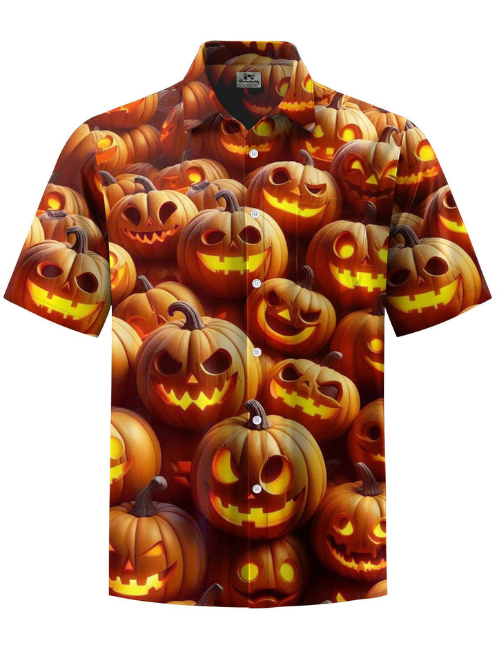 Alohadaddy® Halloween Pumpkin Art Print Pocket Stretch Men&