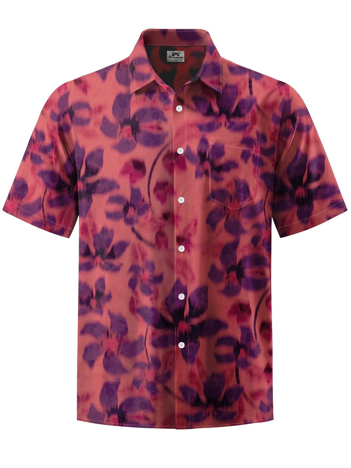 Alohadaddy® Vintage Flower Art Print Pocket Stretch Men&