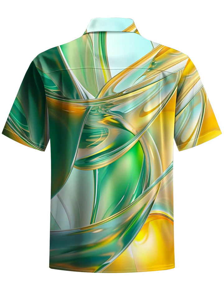 Alohadaddy® Casual Abstract Print Art Pocket Stretch Men&