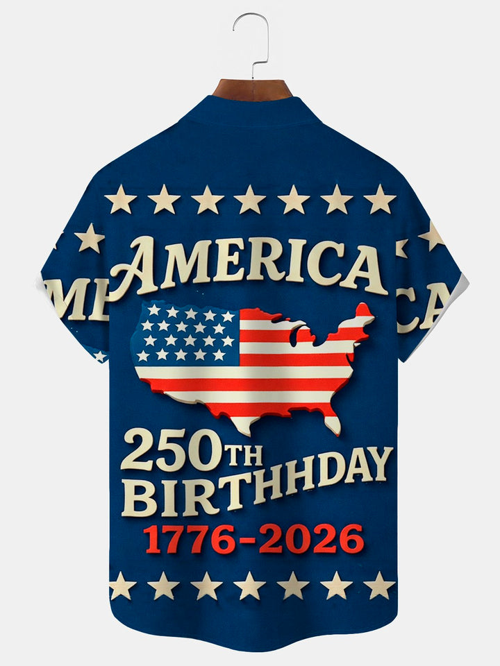 Alohadaddy® Flag 250th Anniversary Print Men&