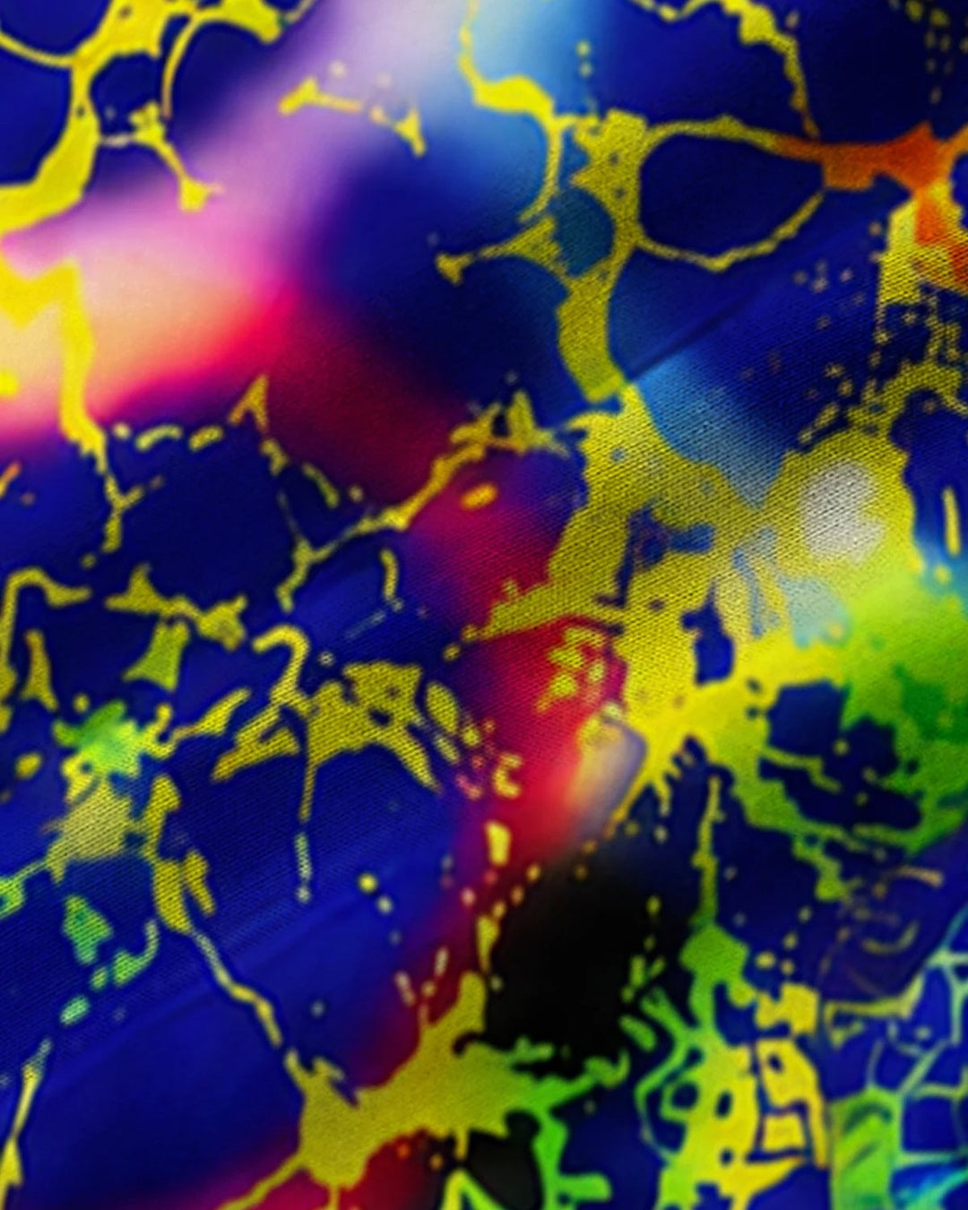 Alohadaddy® Casual Abstract Art Fluorescent Crack Print Men&