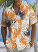 Alohadaddy® Hawaii Palm Leaf Art Print Moisture Wicking Stretch Men's Shirt Big & Tall