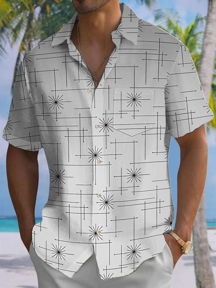 Alohadaddy® Casual Geometric Printed Moisture Wicking Men&