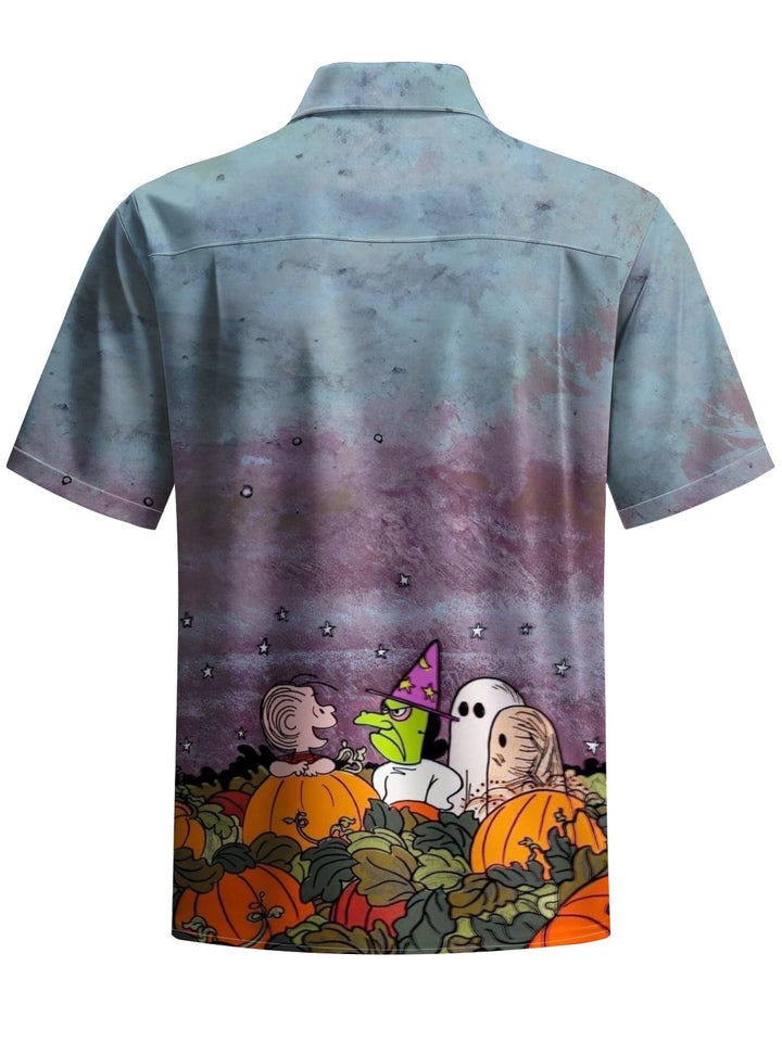 Alohadaddy® Halloween Cartoon Print Pocket Men&