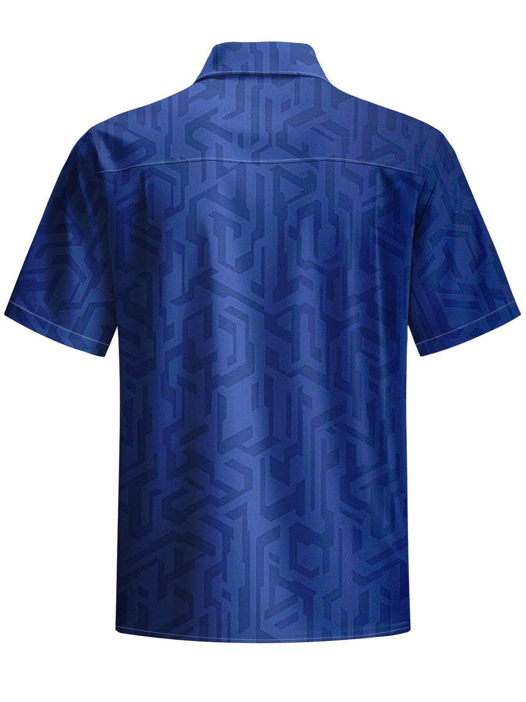 Alohadaddy® Vintage Geometric Art Print Chest Pocket Stretch Men&