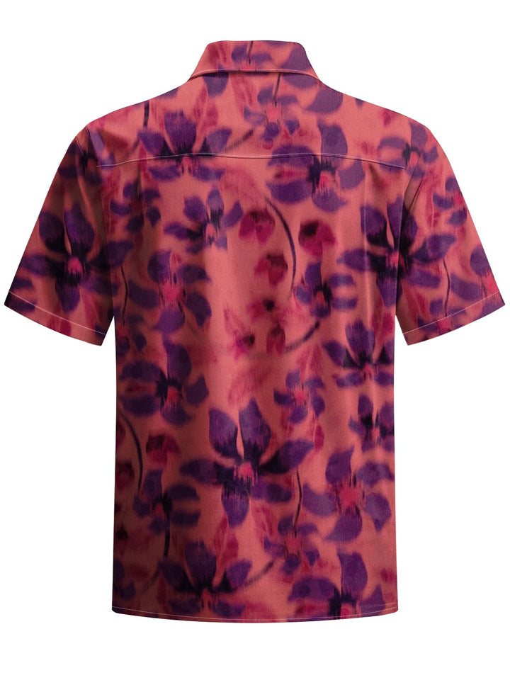 Alohadaddy® Vintage Flower Art Print Pocket Stretch Men&